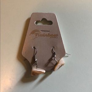 seashell piece earrings